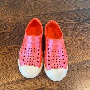 Pink Natives size 11. Some wear but still a lot of life left